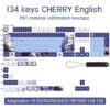 Kamisato Ayaka keycap blue keyboard cover Cherry all keys - Image 2